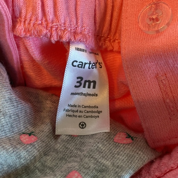 Baby Girl Carter’s 2 pieces Summer set pink and gray size 3 months - Picture 8 of 10